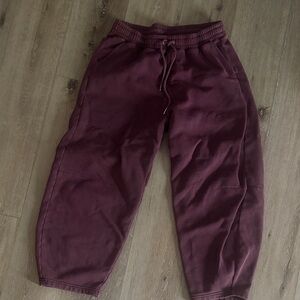 Abercrombie & Fitch Burgundy Track Pants